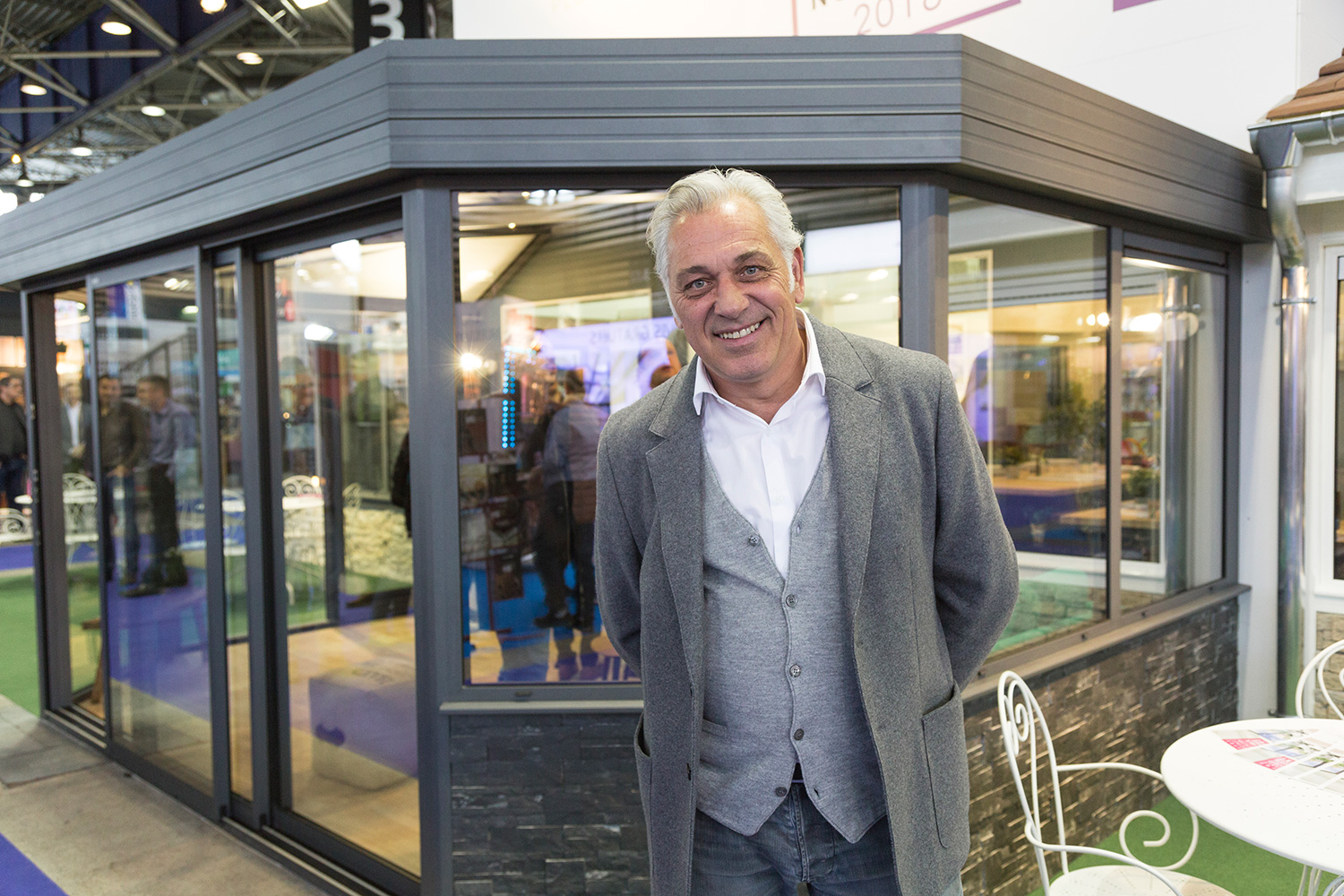 Stéphane Thébaut au stand Vie & Véranda
